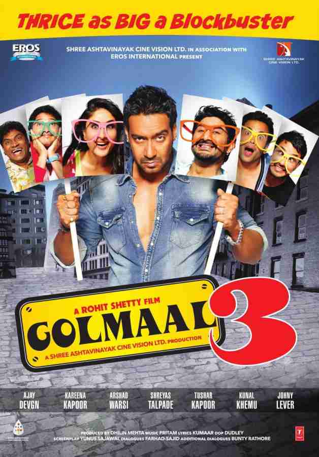 Golmaal 3 DVD Price in India Buy Golmaal 3 DVD online at