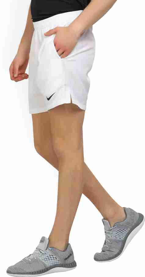 NIKE Solid Men White Running Shorts Buy White NIKE Solid Men