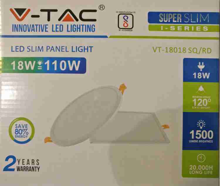 V-TAC L.E.D PANEL LIGHT TRIMLESS ( 18W ) Recessed Ceiling Lamp Price in  India - Buy V-TAC L.E.D PANEL LIGHT TRIMLESS ( 18W ) Recessed Ceiling Lamp  online at