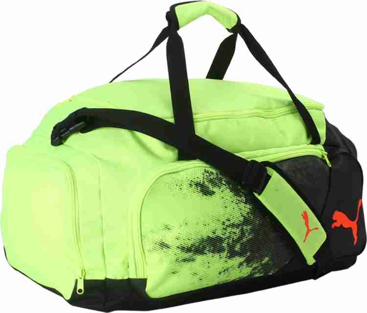 PUMA LIGA Medium Bag Duffel Without Wheels Fizzy Yellow Black Red Blast Price in India Flipkart