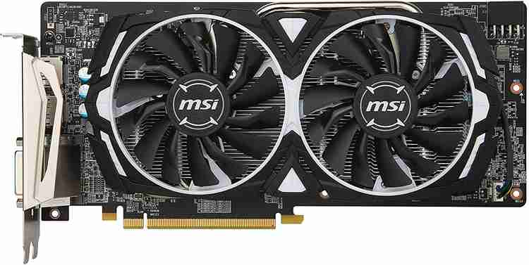MSI AMD ATI Radeon RX 580 ARMOR 8G OC 8 GB GDDR5 Graphics Card MSI Flipkart
