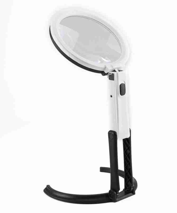 upalabdh Large Magnifying Glass With LED Light Lamp 5X