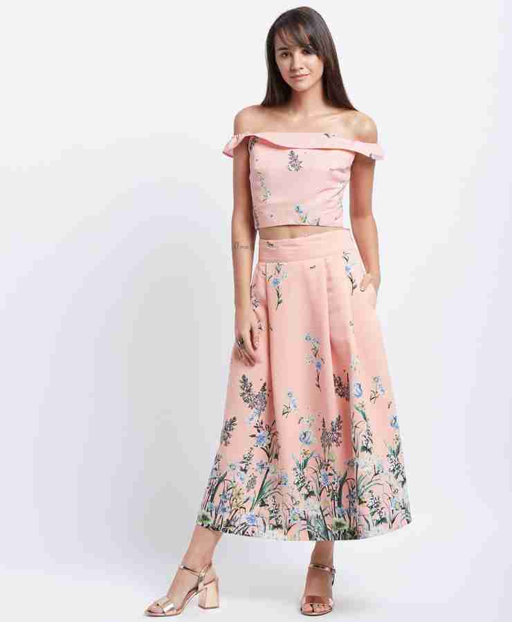 FBB DJ C Women Two Piece Dress Orange Dress Buy FBB DJ C Women Two Piece Dress Orange Dress Online at Best Prices in India Flipkart