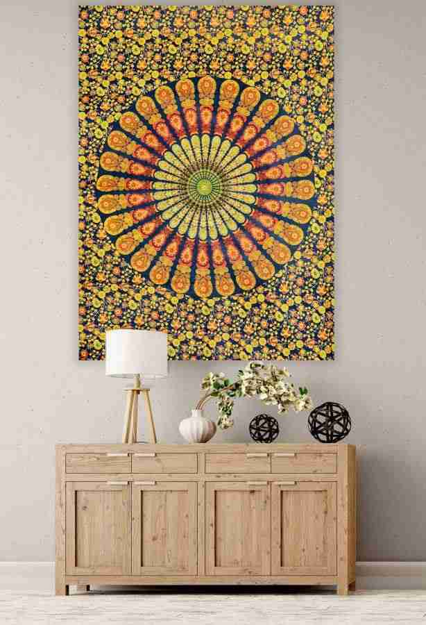 Handicraft-Palace Peacock Mandala Art Tapestry Price in India - Buy  Handicraft-Palace Peacock Mandala Art Tapestry online at