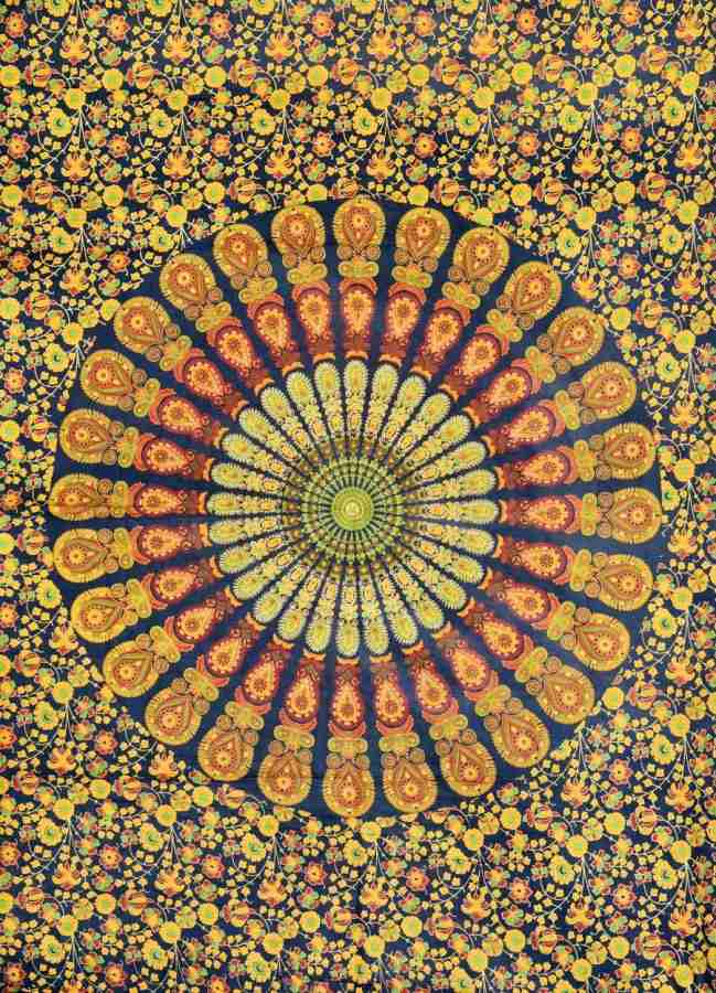 Handicraft-Palace Peacock Mandala Art Tapestry Price in India - Buy  Handicraft-Palace Peacock Mandala Art Tapestry online at