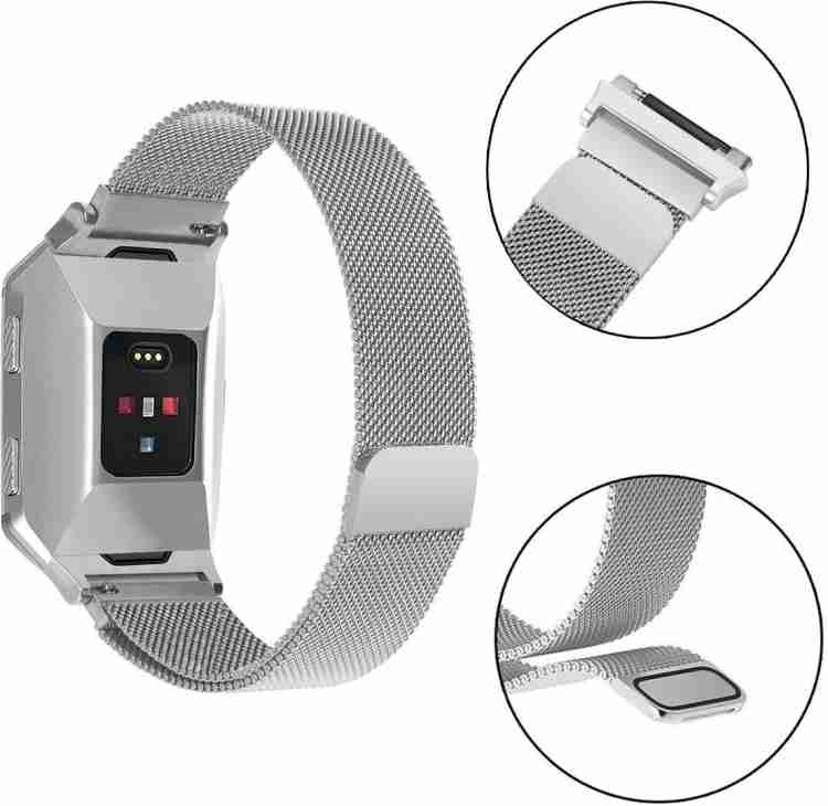 ACUTAS Magnetic Milanese Loop Stainless Steel Band Replacement strap for Fitbit Ionic Silver Smart Watch Strap Price in India Buy ACUTAS Magnetic Milanese Loop Stainless Steel Band Replacement strap f...