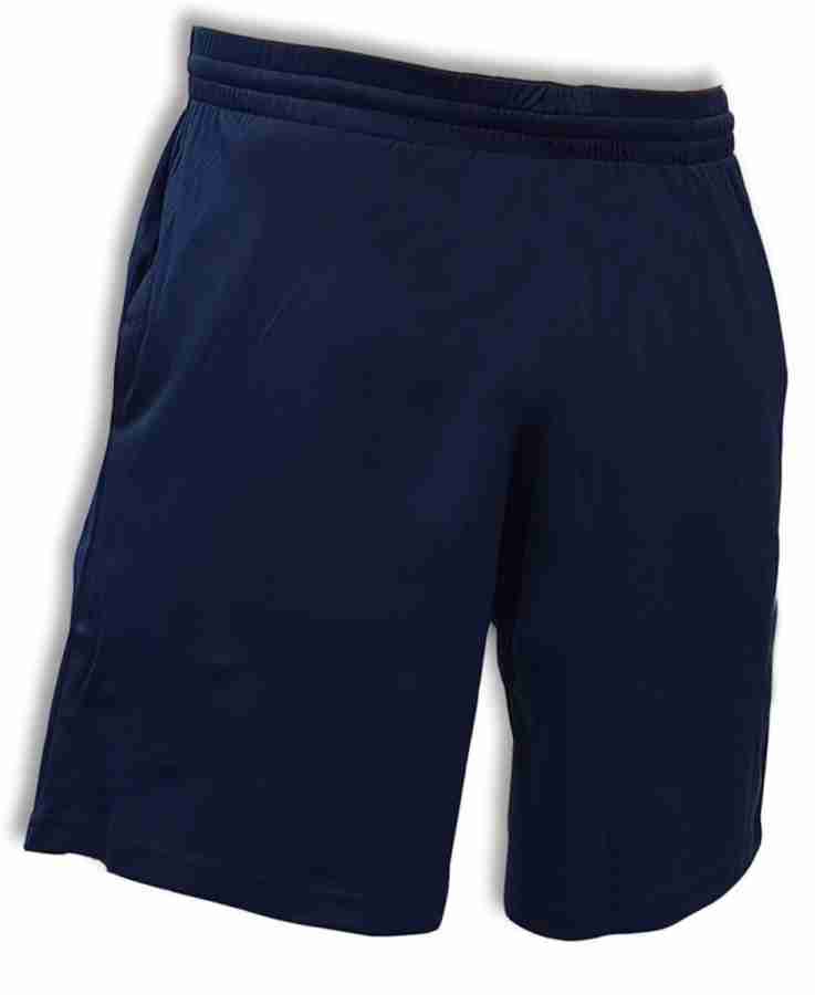 LI-NING Solid Men Dark Blue, White Sports Shorts - Buy LI-NING