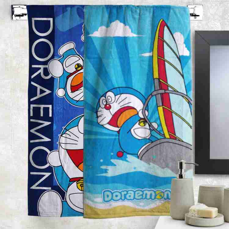Buy Doraemon Cotton 350 GSM Bath Towel Online at Best Price in