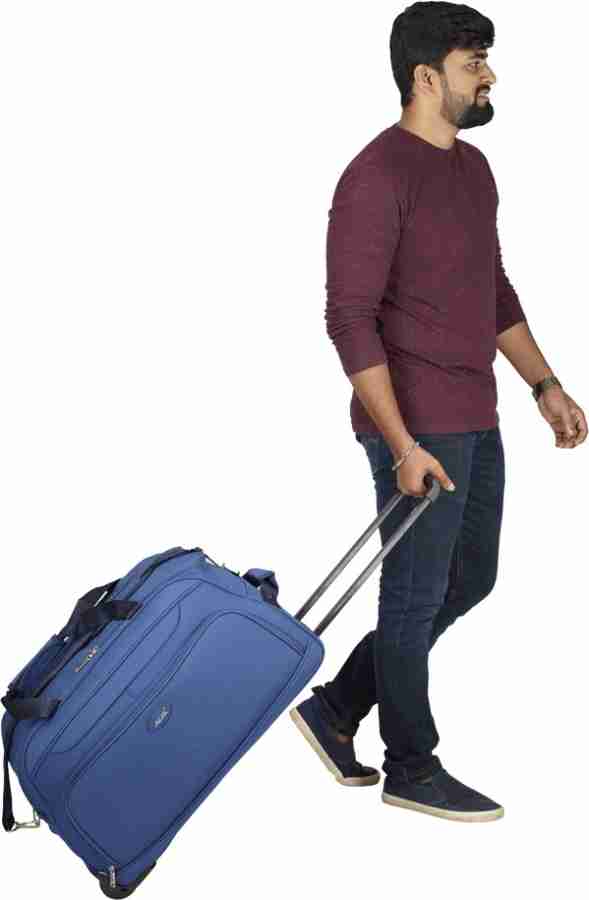 ARISTOCRAT DART DUFFLE TROLLY H 65 BLUE Duffel With Wheels Strolley Blue Price in India Flipkart