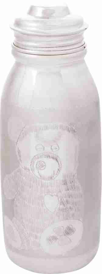 Silver baby sale milk bottle