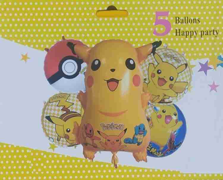 Pokémon - Pikachu - Set de Ballon - Happy anniversaire - 5 pièces - Ballon  à l'hélium