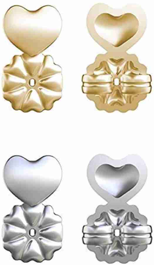 Flipkart Buy ELEGANTSHOPPING Magic Bax Earring Lifters 2 Pairs of Adjustable Hypoallergenic Earring Lifts 1 Pair of Sterling Silver and 1 Pair of Gold Metal Stud Earring Online at Best Prices in I...