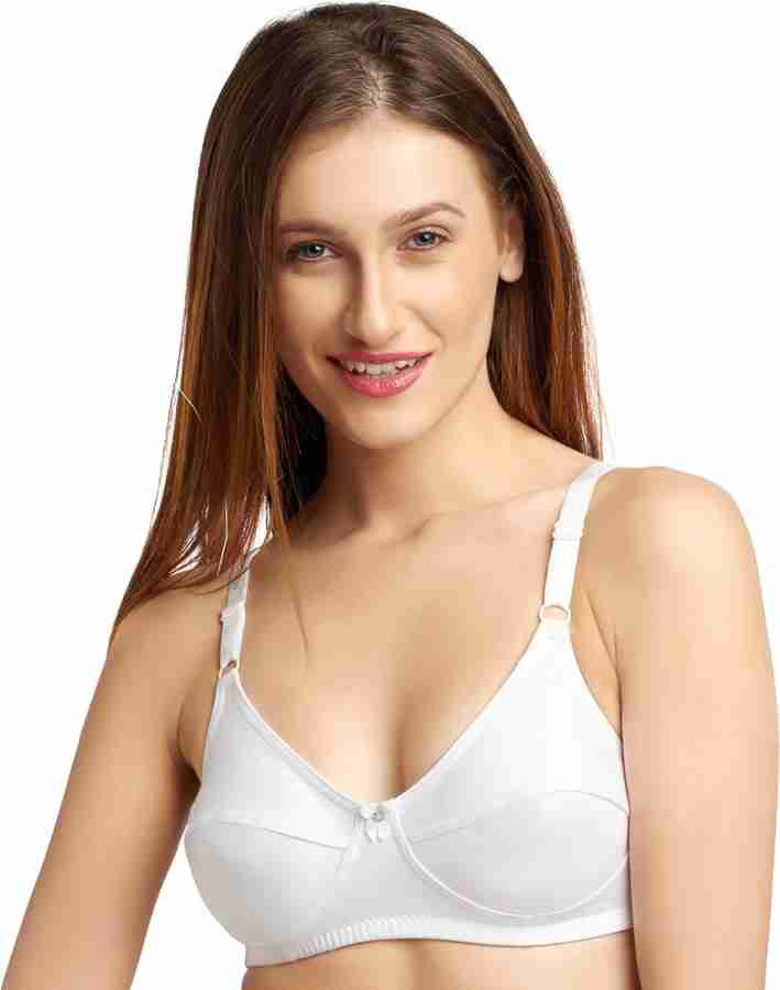 DAISY DEE Women's Cotton Blend Non-Wired Regular Bra 36B White