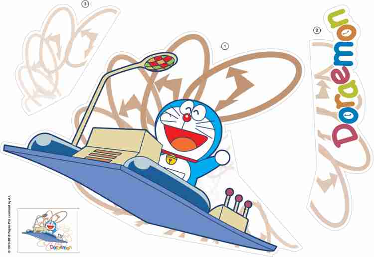 Asian Paints 57 cm Wall Ons Doraemon Back in time on the time machine Self  Adhesive Sticker Price in India - Buy Asian Paints 57 cm Wall Ons Doraemon  Back in time