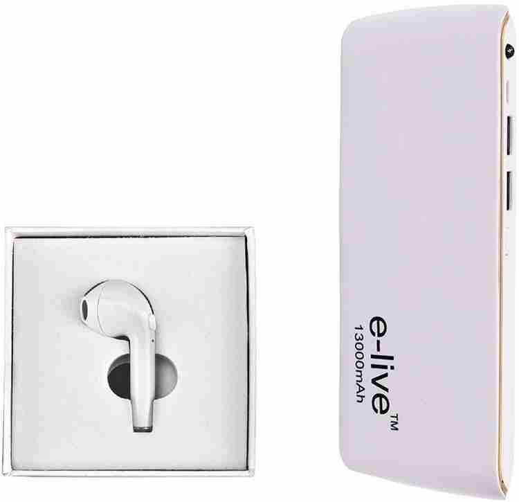 Power bank and shop bluetooth earphone combo