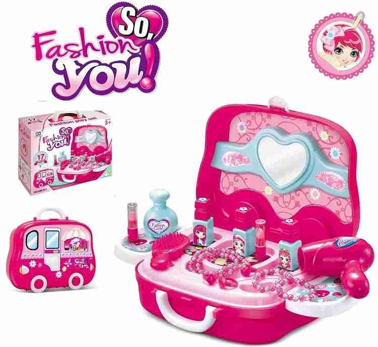 zest 4 toyz Kids Makeup Kit Pretend Play Toys For Girls 17 Pcs