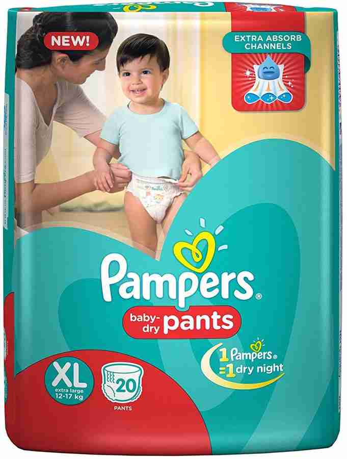 Pampers pants large 20 pieces cheap