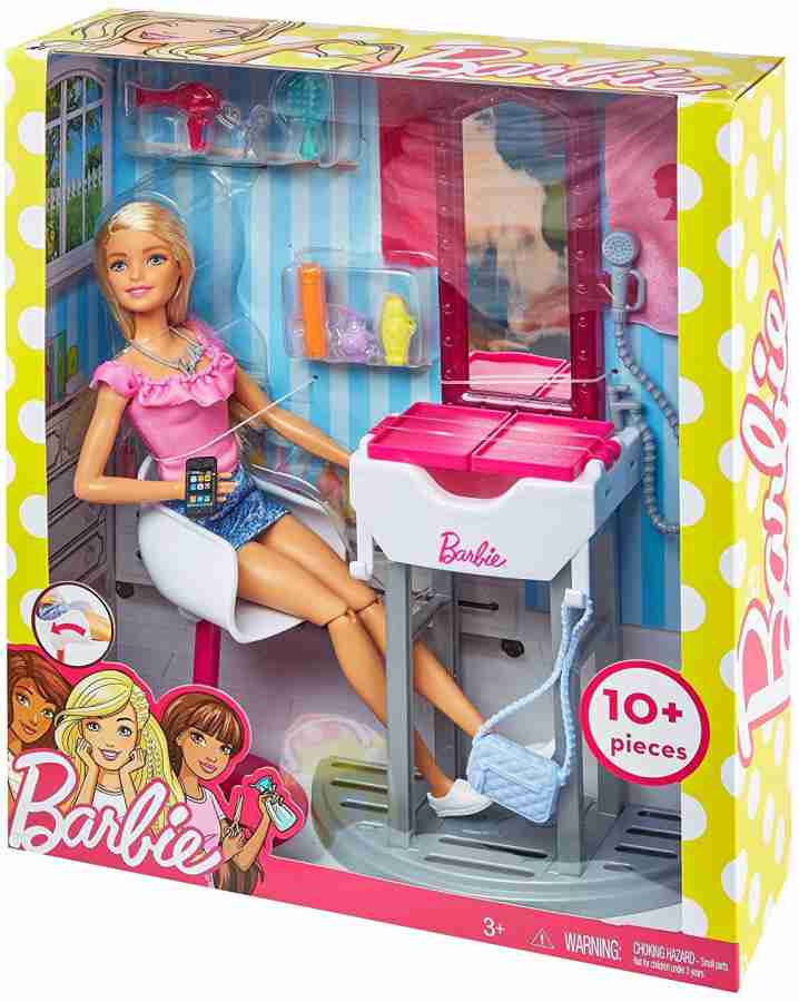 Barbie style salon store playset