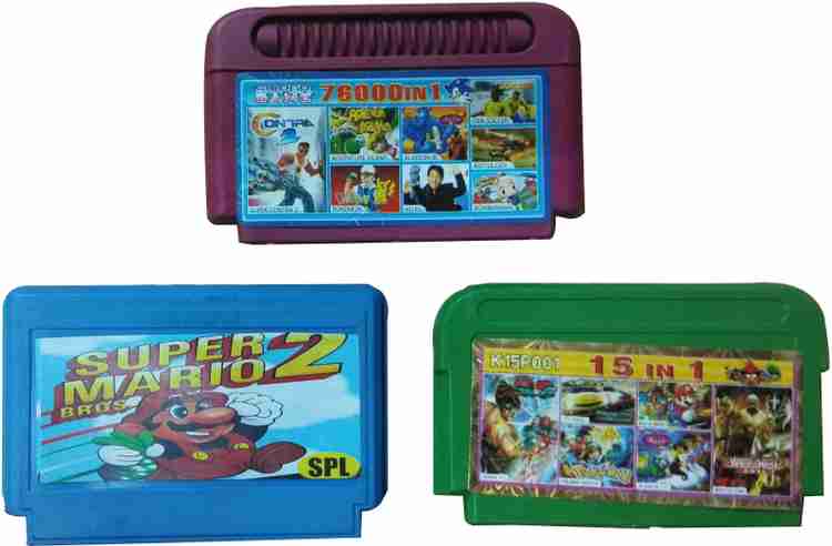PTCMart 8 Bit TV Video Games Cassette Including Games Like Kung fu aladdin Super Mario 2 And 15 in 1 Mix Nunbers Gaming Accessory Kit PTCMart Flipkart