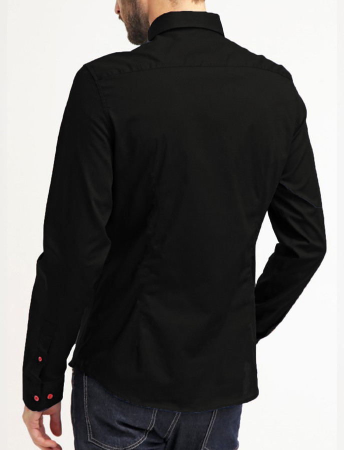 Royal Attire Men Solid Formal Black Shirt - Buy Royal Attire Men Solid  Formal Black Shirt Online at Best Prices in India | Flipkart.com