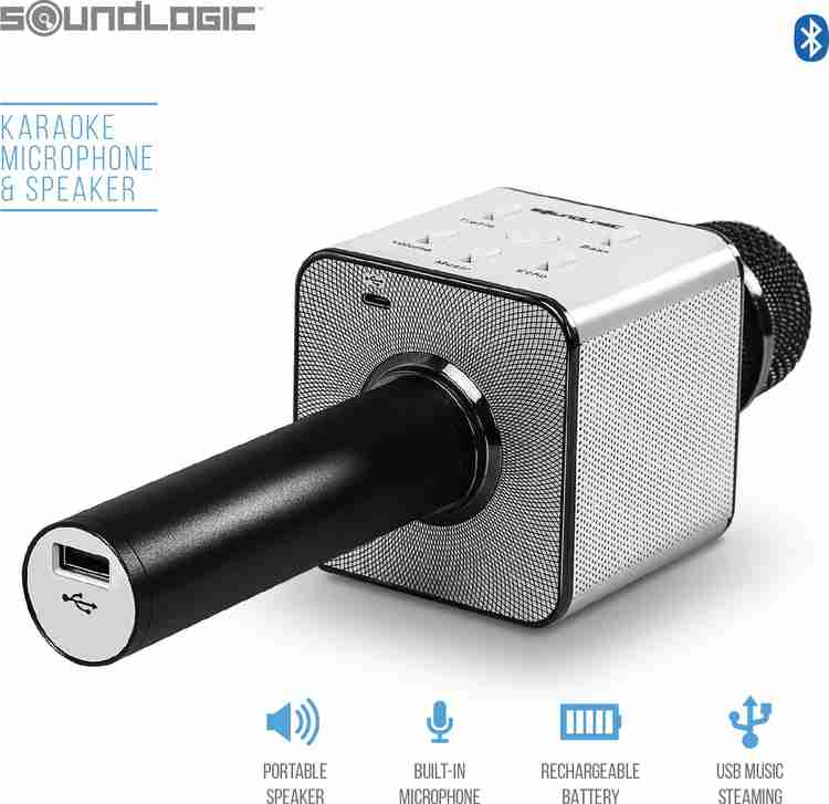 SoundLOGIC Karaoke Microphone Speaker Microphone SoundLOGIC