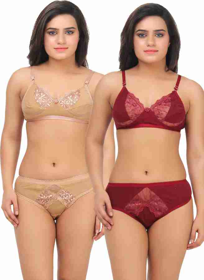 Buy Embibo Gujarish Multicolor Hosiery Bra Panty Set for Women Size Online  In India At Discounted Prices