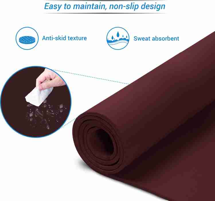 Adrenex by Flipkart 8mm Anti Skid Yoga Gym Exercise Mat with Strap