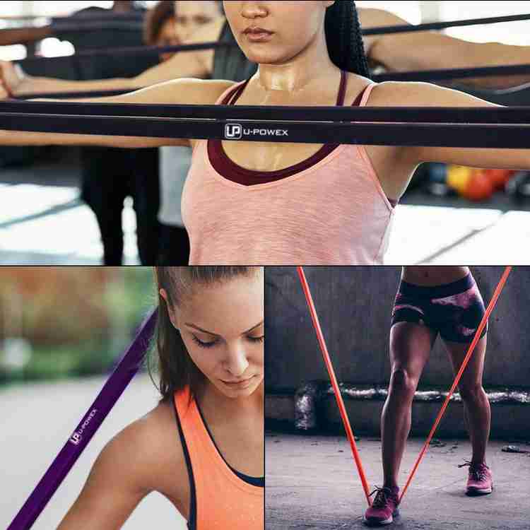 Leosportz U POWEX Pull Up Assistance Bands Stretch Resistance Band Mobility Band Powerlifting Bands Extra Durable loop Band Resistance Band
