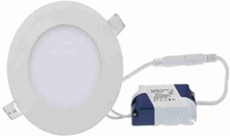 GALAXY 6 watt LED Round Slim Panel White Light False Ceiling POP DownLight Indoor Light pack of 10 Recessed Ceiling Lamp Price in India Buy GALAXY 6 watt LED Round Slim