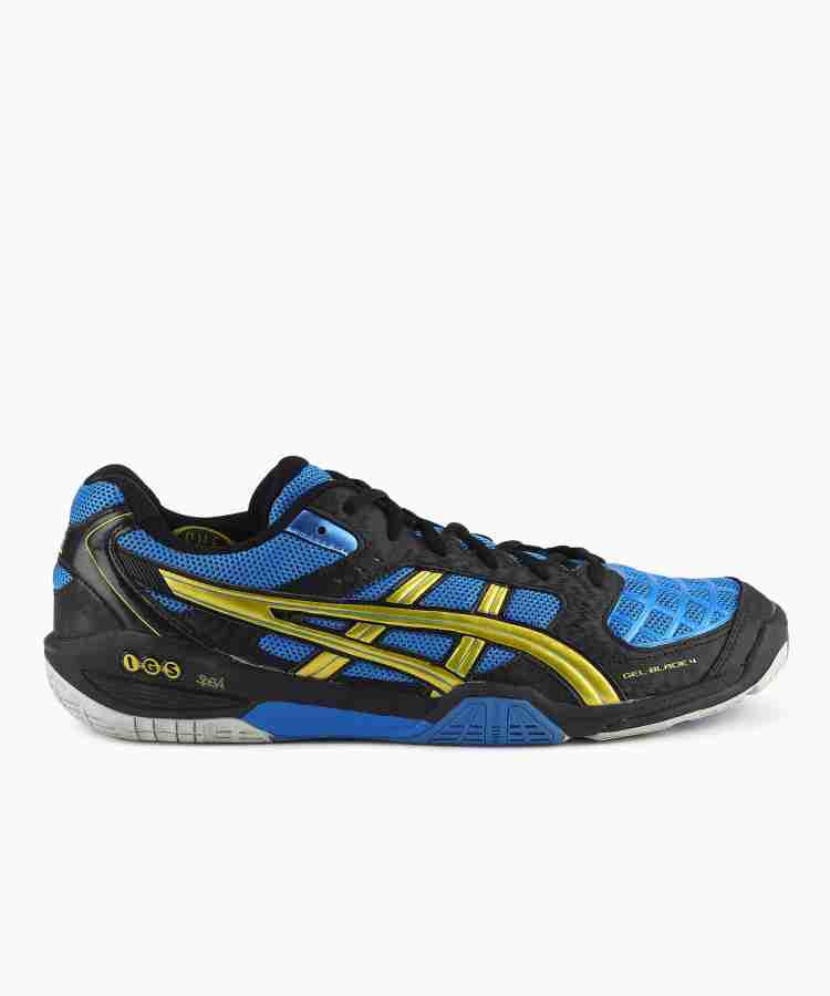 Asics GEL BLADE 4 BADMINTON For Men Buy BLU YLW BLK Color Asics GEL BLADE 4 BADMINTON For Men Online at Best Price Shop Online for Footwears in India Flipkart