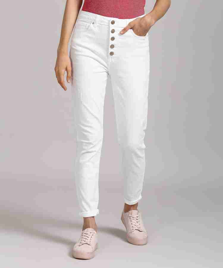 White jeans for womens forever 21 clearance