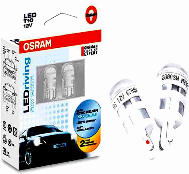 Osram LED T10 2825DW-02B Parking Lamp (12V, 1W) for All Models (White) :  : Car & Motorbike