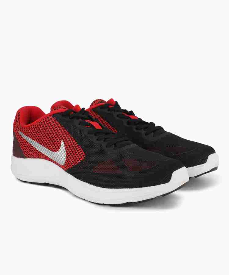 NIKE REVOLUTION 3 Running Shoes For Men - Buy UNIVERSITY RED / METALLIC  SILVER - BLACK Color NIKE REVOLUTION 3 Running Shoes For Men Online at Best  Price - Shop Online for Footwears in India