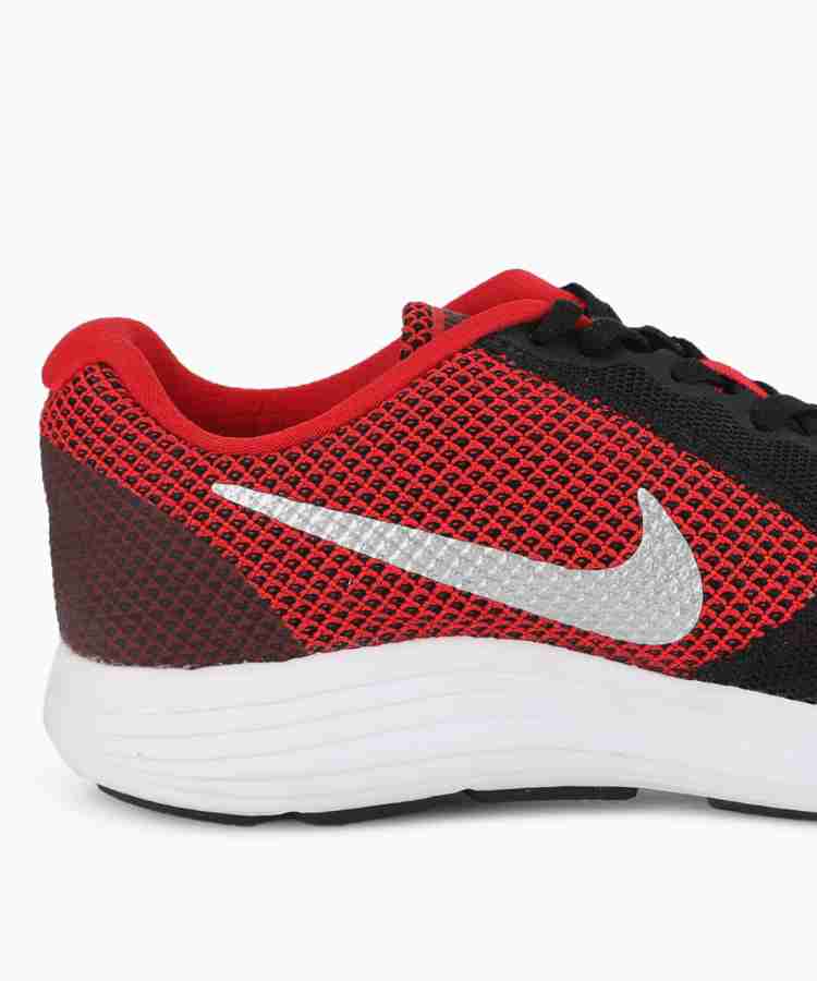 NIKE REVOLUTION 3 Running Shoes For Men Buy UNIVERSITY RED METALLIC SILVER BLACK Color NIKE REVOLUTION 3 Running Shoes For Men Online at Best Price Shop Online for Footwears in India Flipkart