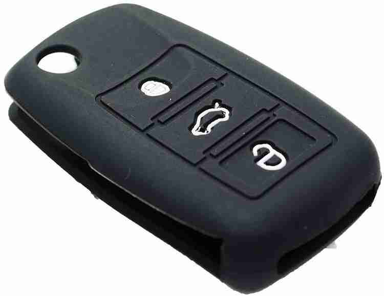 Jadebin Silicone Flip Key Cover for Volkswagen Polo Vento Jetta