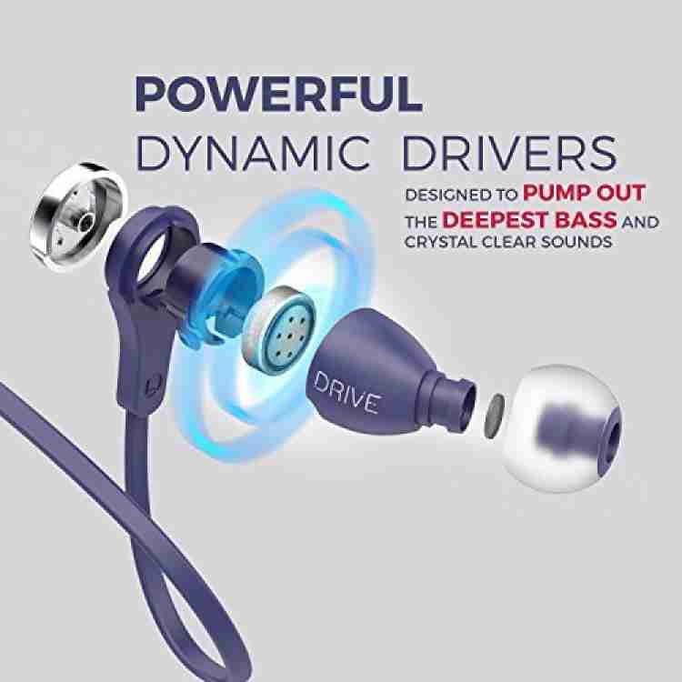 MuveAcoustics Drive In Ear Earphone Flagship Blue Wired Headset