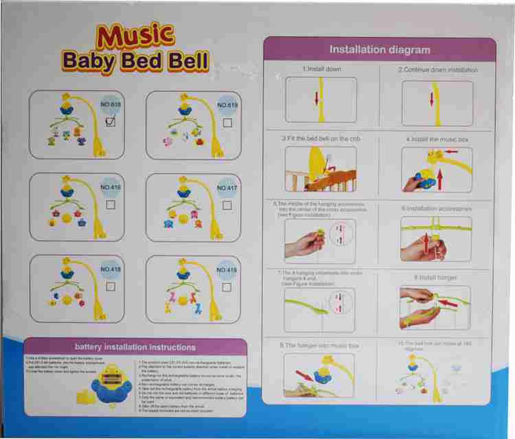 Kiditos Baby Musical Mobile Cot Crib Bed Bell Dreamful Bed Ring