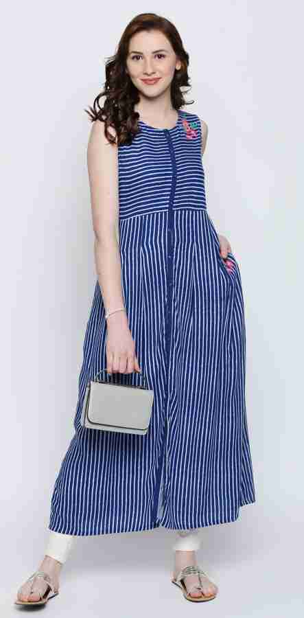 FBB ATEESA Women A line Blue Dress Buy FBB ATEESA Women A line Blue Dress Online at Best Prices in India Flipkart