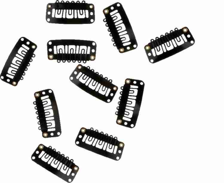 JAMPAK Hair Wig Clips 10 pcs Hair Toupee Clips Hair Patch Clips Hair Extension Clips hair Attachment Clips Hair Bonding Clips For Men Women