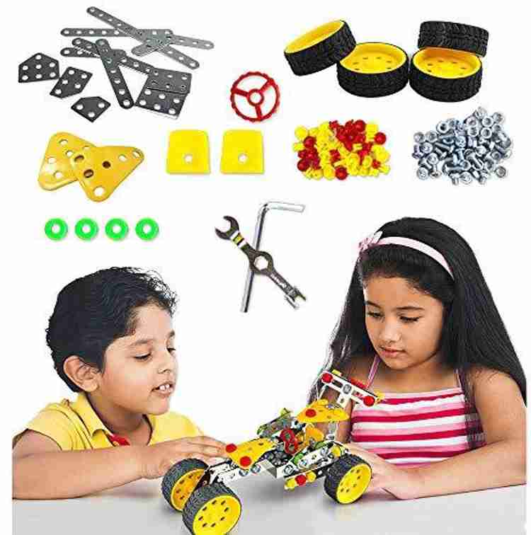Genrc DIY Metal Building Kit Toys Model Building Set Building Toys for 5 6 7 8 Year Old Boys Girls Racing Car Model DIY Metal Building Kit Toys Model Building Set Building Toys for 5 6 7 8