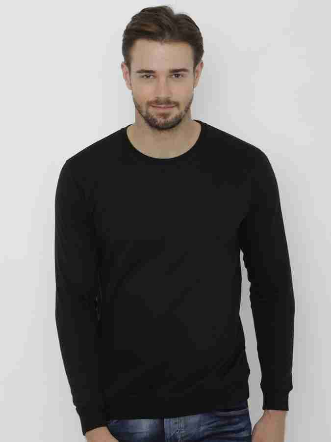 DEEZENO Full Sleeve Solid Men Sweatshirt