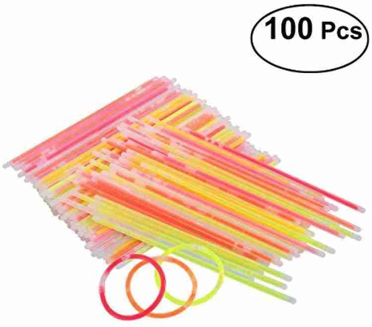 100pcs Multi-Color Fluorescent Light Sticks Glow Sticks