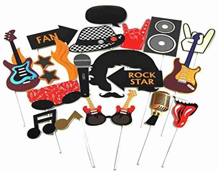 Sunbeauty Rock Star Party Photo Booth Props Western Society