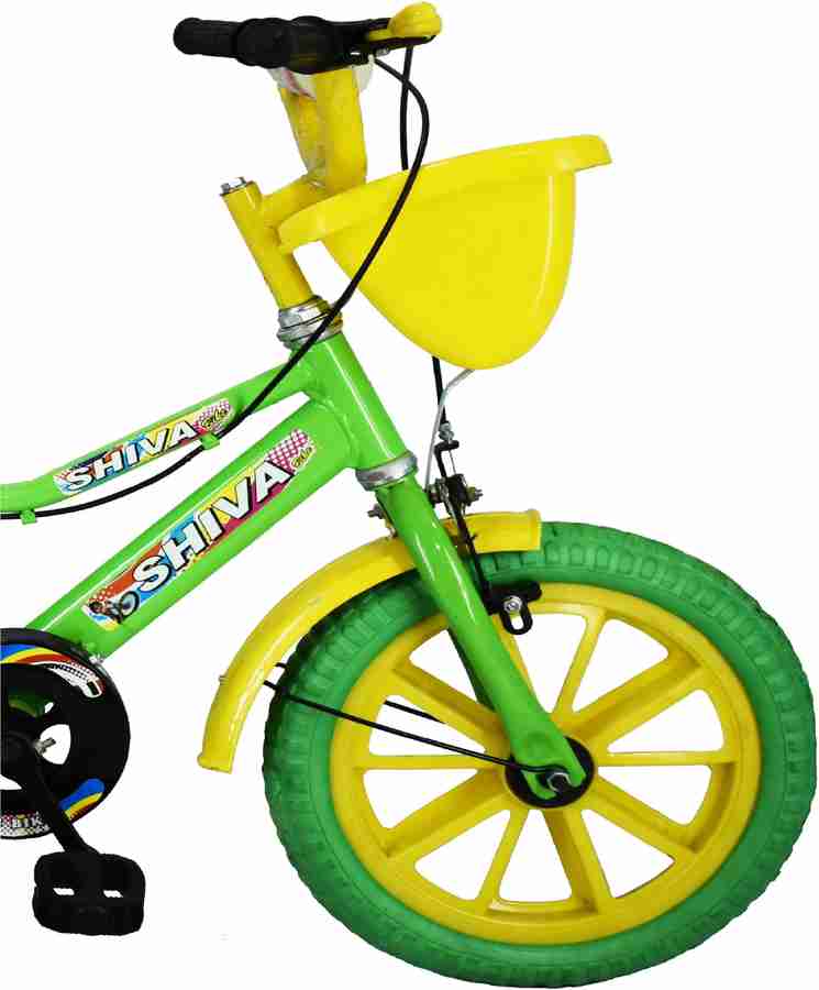 Mustang Twins Bike For Kids Of Age 2 5Yrs Green Yellow 14 T