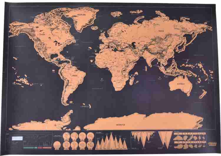 Deluxe Travel Scratch Off Personalized World Map Canvas Art - Educational,  Maps, Quotes & Motivation posters in India - Buy art, film, design, movie,  music, nature and educational paintings/wallpapers at