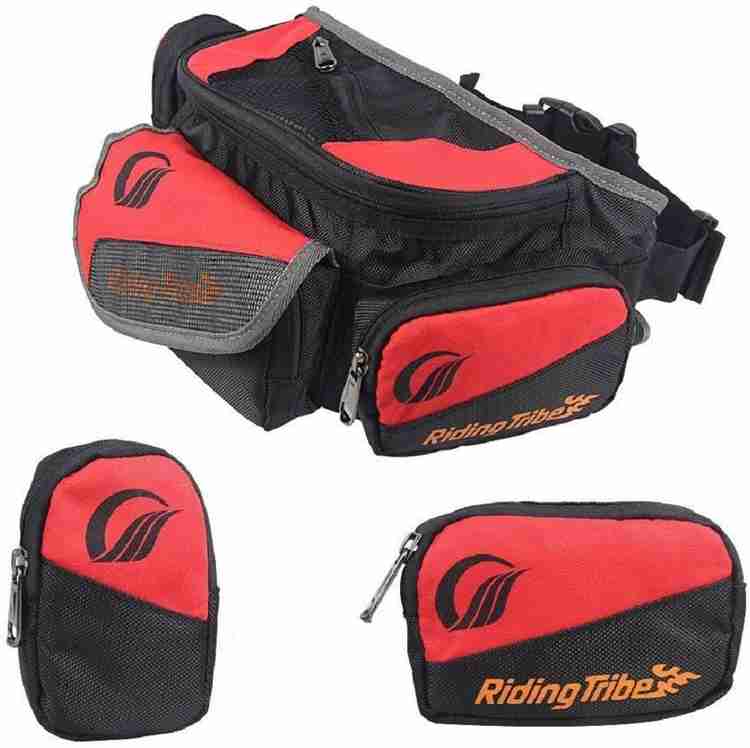 ALLEXTREME ARTBG 02 Riding Tribe Outdoor Large Waist Bag for Cycling Camping Travel Hiking Motorbike Fanny Bag Red Black Price in India Flipkart