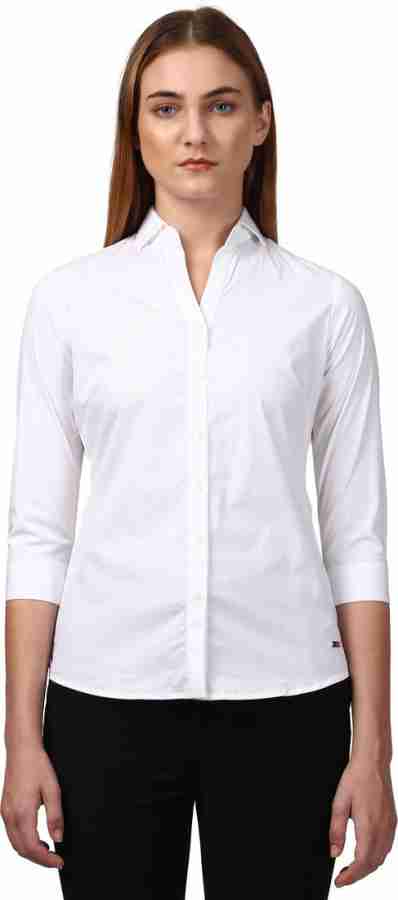 Park avenue women's solid formal shirt online