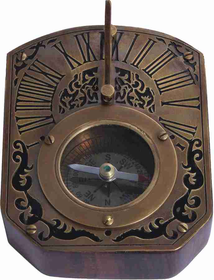 DAMDAR ONLINE BAZAAR Brass Magnetic Compass Navigator INCH 1x4x3