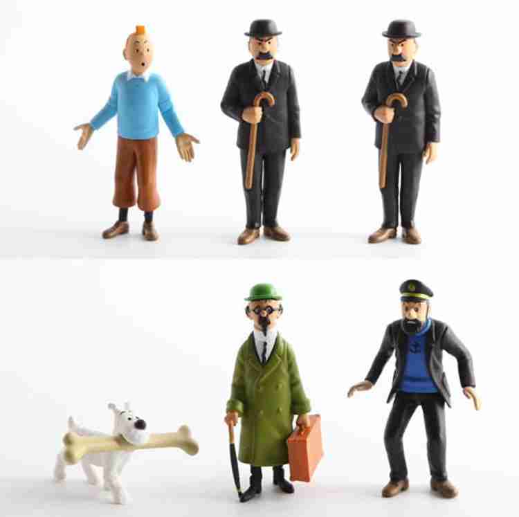 MG traders The Adventures of Tintin Action Figure Toy 4 9cm