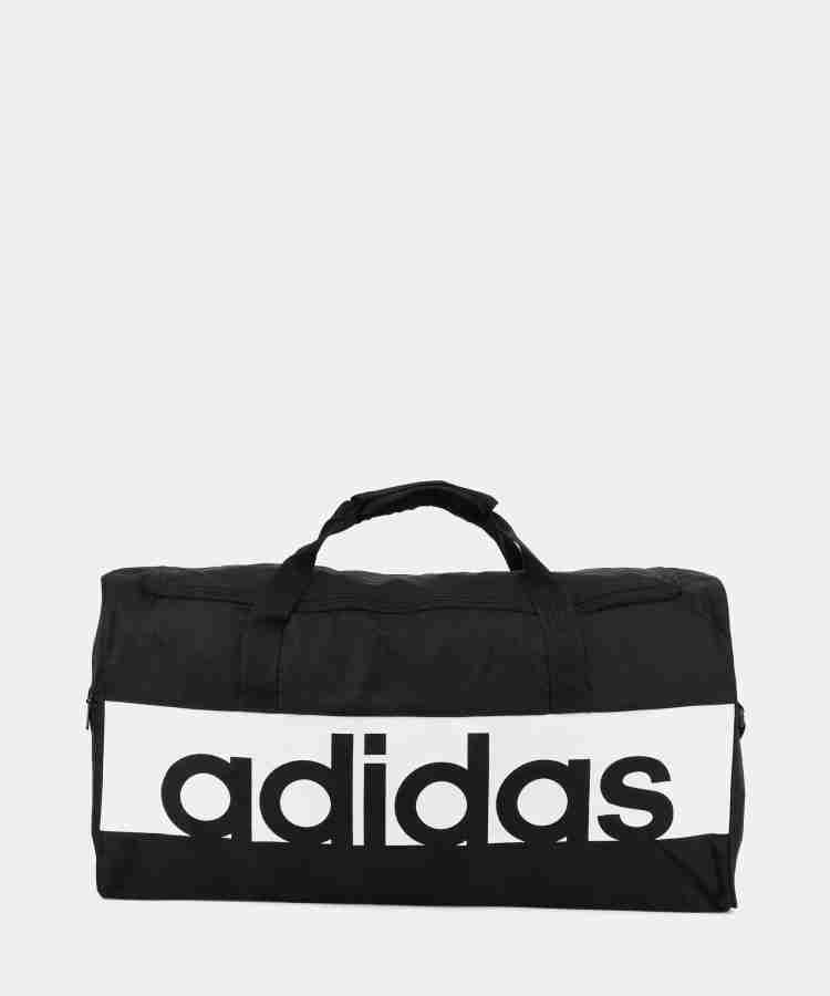 ADIDAS LIN PER TB M Duffel Without Wheels BLACK WHITE WHITE Price in India Flipkart